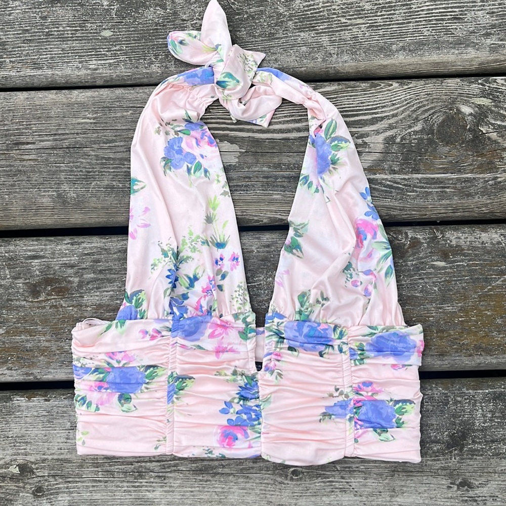 Zara Floral Halter Top